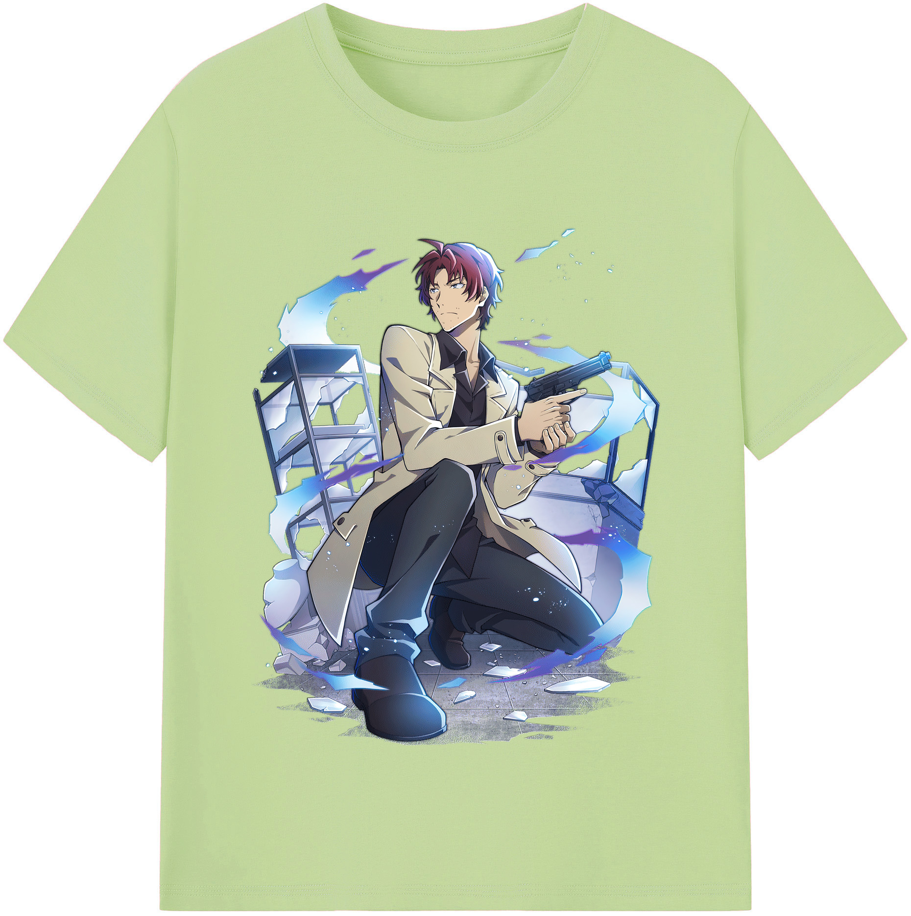 （画像用） 文豪ストレイドッグス Bungo Stray Dogs 綿100％半袖Tシャツ（フロントプリント）